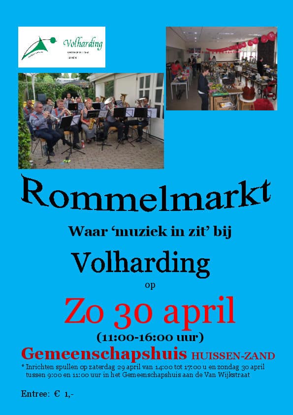Flyer Rommelmarkt 30 april 2017