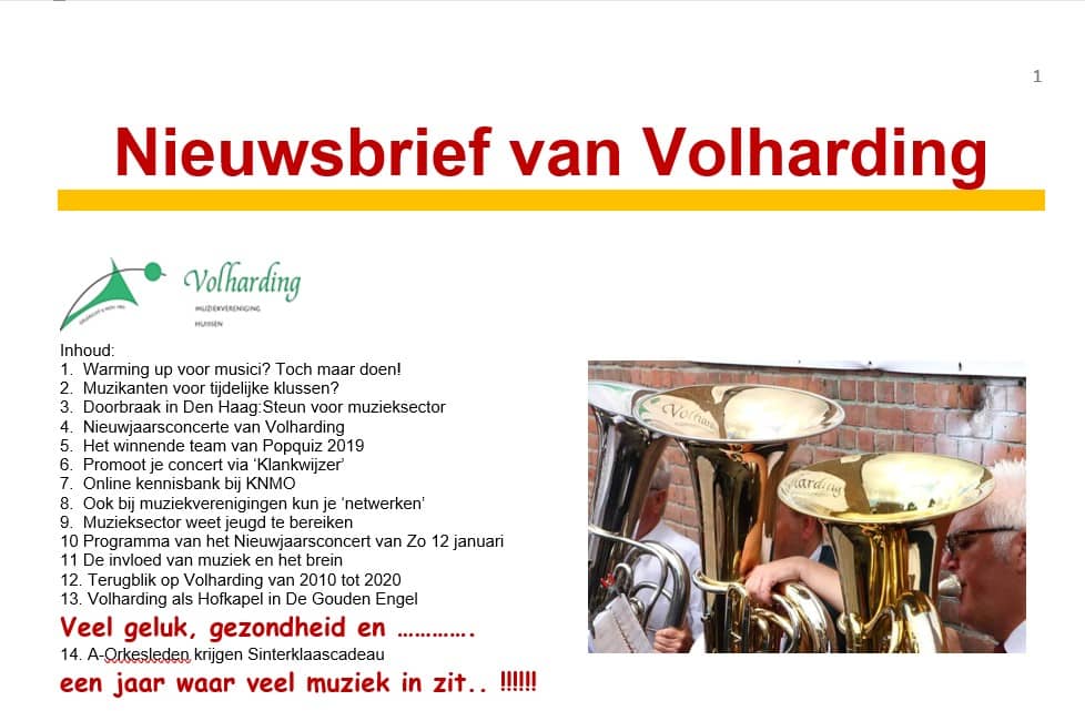 Foto voorblad Volharder